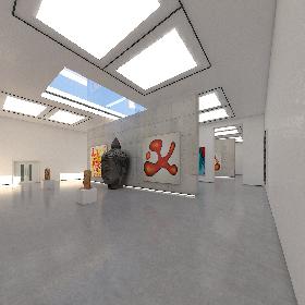 White Gallery 04 3D model